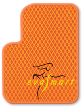 Оранжевый EVA Smart автоковрик с оранжевым кантом