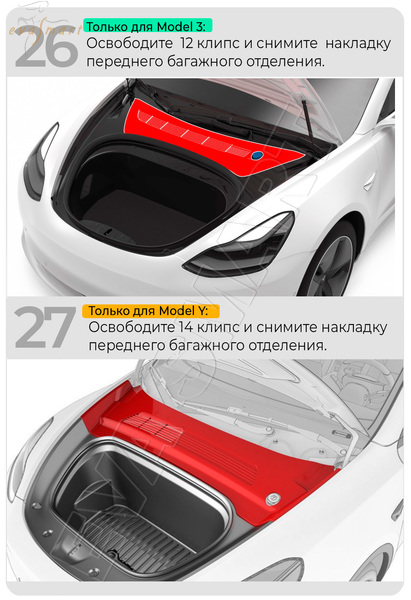 Tesla Model 3 2017 - 2022 г.в. (3945) омыватель камеры заднего вида