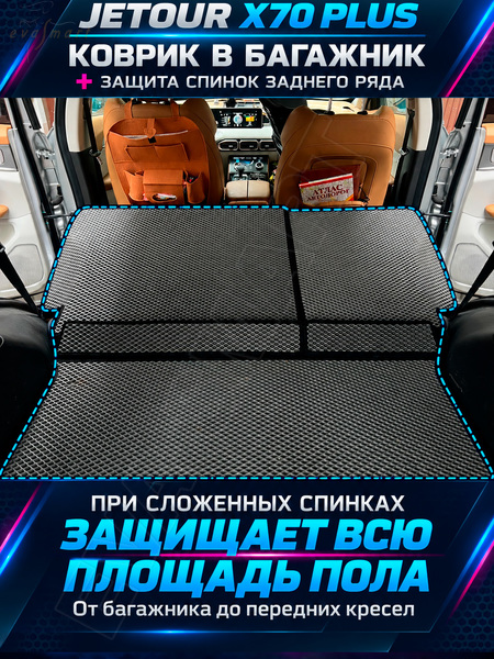 Jetour X70 Plus багажник Макси плюс 2023 - н.в. коврики EVA Smart