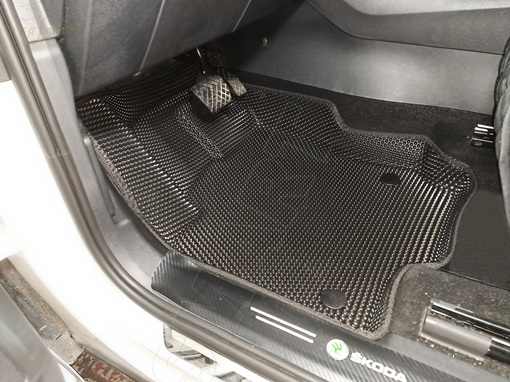 Škoda Kodiaq 5мест пресс борта 2016 - н.в. коврики EVA Smart
