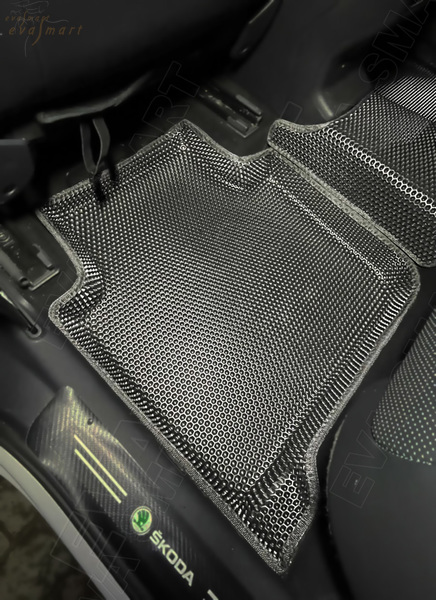 Skoda Kodiaq 7мест пресс борта 2016 - н.в. коврики EVA Smart