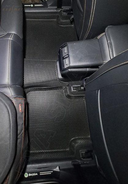 Škoda Kodiaq 5мест пресс борта 2016 - н.в. коврики EVA Smart