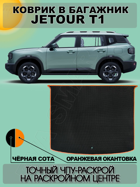 Jetour T1 коврик в багажник с 2025 г.в.
