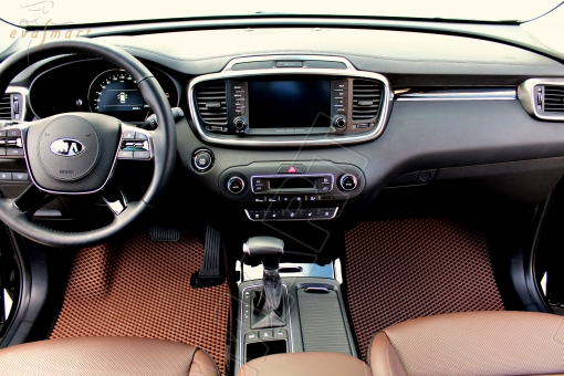 Kia Sorento III Prime 5 мест 2014 - 2020 коврики EVA Smart