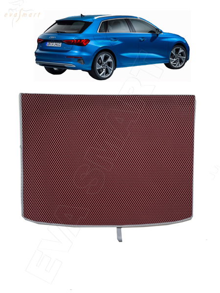 Audi A3 багажник хэтчбек 2020 - 2024 коврики EVA Smart