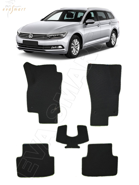 Volkswagen Passat B8 универсал 2016 - н.в. коврики EVA Smart