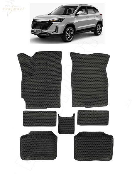 BAIC X35 вариант макси 3d 2019 - н.в. коврики EVA Smart