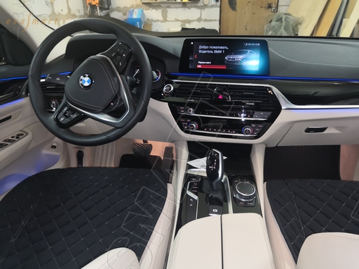 BMW 6 (G32) 2017 - н.в. коврики EVA Smart