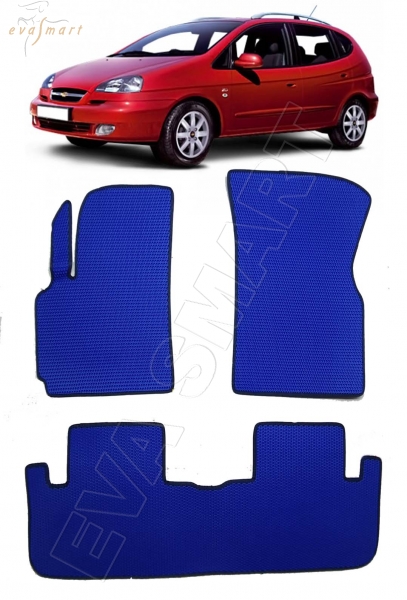 Chevrolet Rezzo 2004 - 2010 минивэн коврики EVA Smart