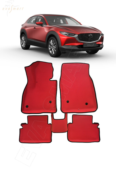 Mazda CX-4 I рестайлинг вариант макси 3d 2019 - н.в. коврики EVA Smart