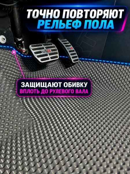GAC GS8 II 5 мест пресс борта 2021 - н.в. коврики EVA Smart