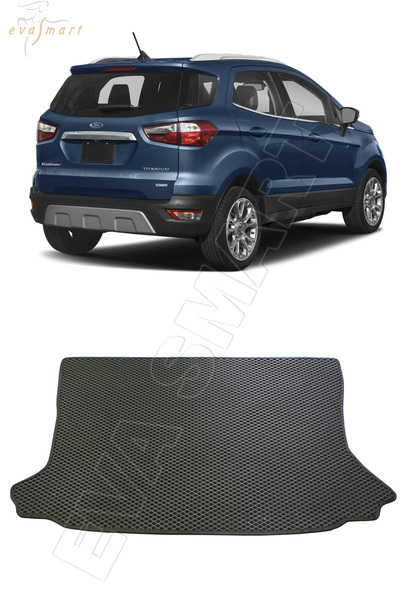 Ford EcoSport 2014 - 2016 (дорестайл) коврик в багажник EVA Smart