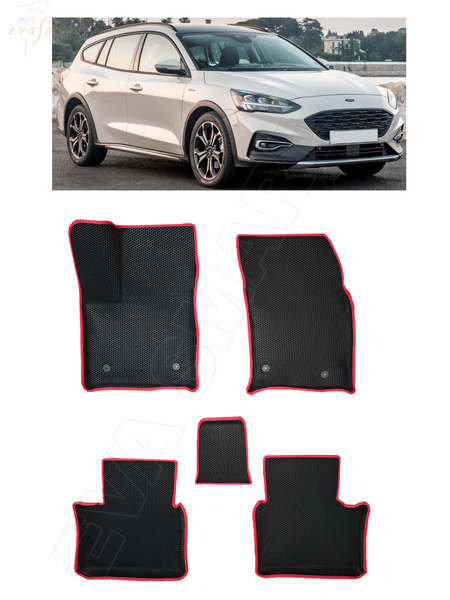 Ford Focus IV вариант макси 3d 2018 - 2021 коврики EVA Smart