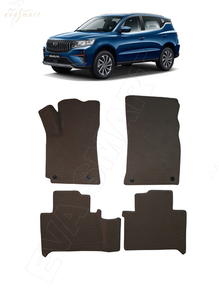 Geely Vision X6 Pro 2021 - 2024 коврики EVA Smart