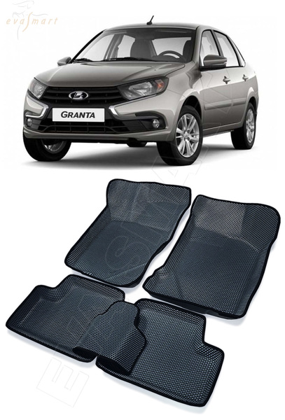 Lada Granta пресс борта 2011 -  коврики EVA Smart