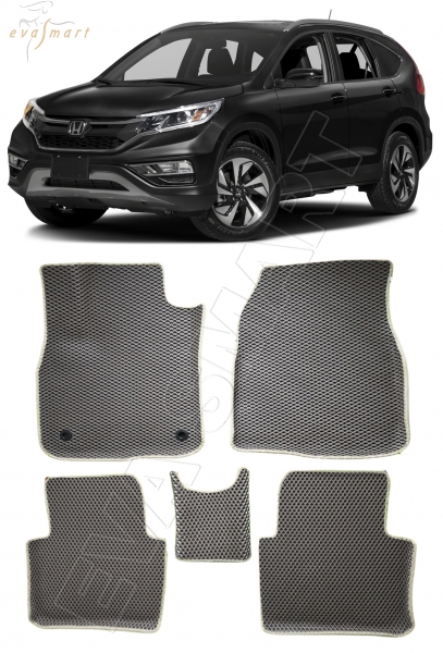 Honda CR-V V вариант макси 3d 2016 - н.в. коврики EVA Smart
