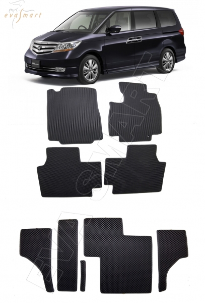 Honda Elysion (Prestige) рестайлинг 2006 - 2013 коврики EVA Smart