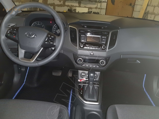 Hyundai Creta I вариант макси 3d 2016 - 2021 коврики EVA Smart
