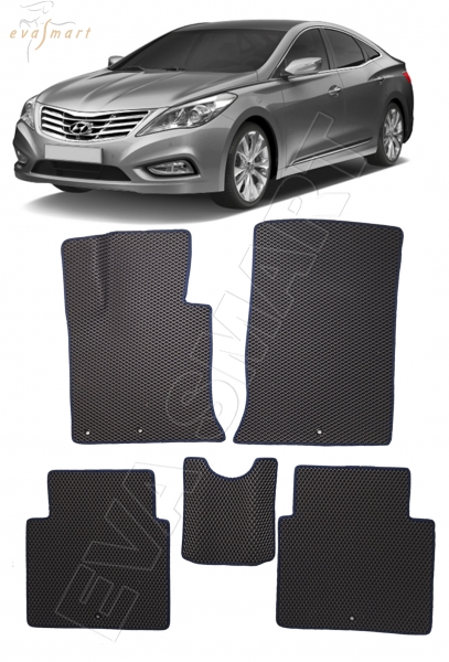Hyundai Grandeur V седан 2011 - 2016 коврики EVA Smart
