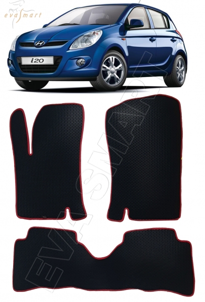 Hyundai i20 2008 - 2014 коврики EVA Smart