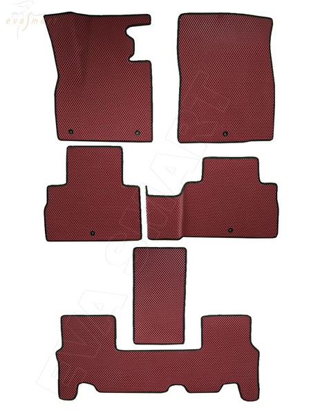 Hyundai Palisade 8 мест 2018 – коврики EVA Smart