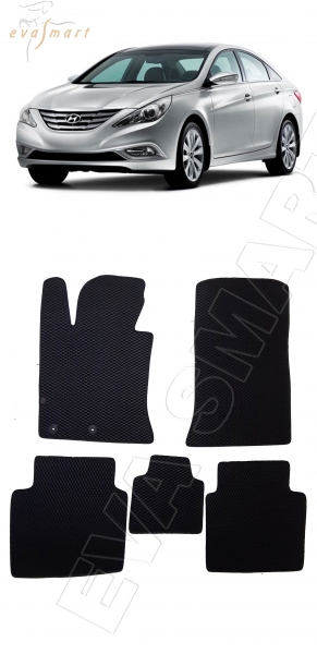 Hyundai Sonata VI 2009 - 2014 коврики EVA Smart