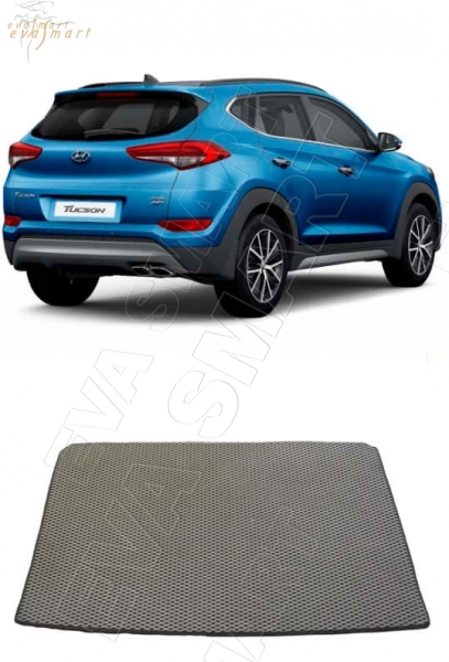 Hyundai Tucson III багажник 2015 - 2021 коврики EVA Smart