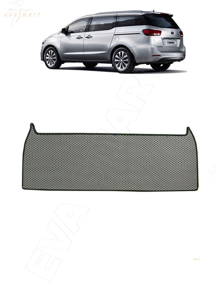 Kia Carnival III 7мест багажник нижний 2014 - 2021 коврики EVA Smart