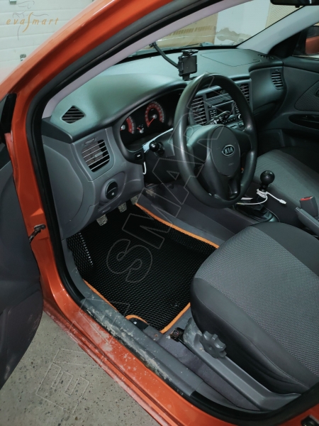 Kia Rio II вариант макси 3d 2005 - 2011 коврики EVA Smart