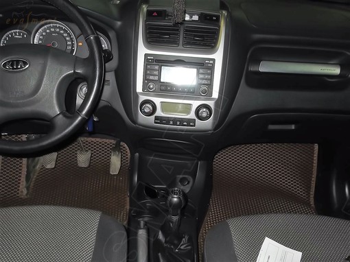 Kia Sportage II рестайлинг 2008 - 2010 коврики EVA Smart