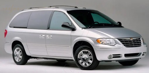 Chrysler Town Country IV рестайлинг 5мест 2004 - 2007 коврики EVA Smart