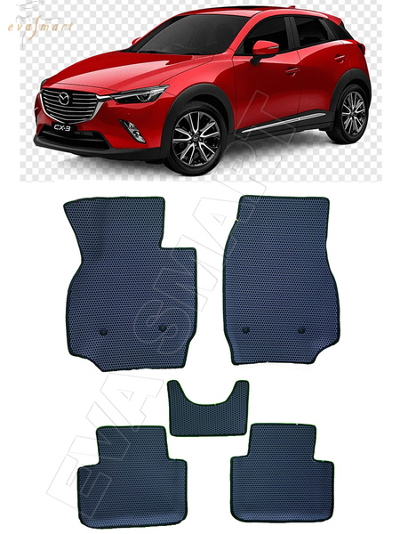Mazda CX-3 вариант макси 3d 2015 - н.в. коврики EVA Smart