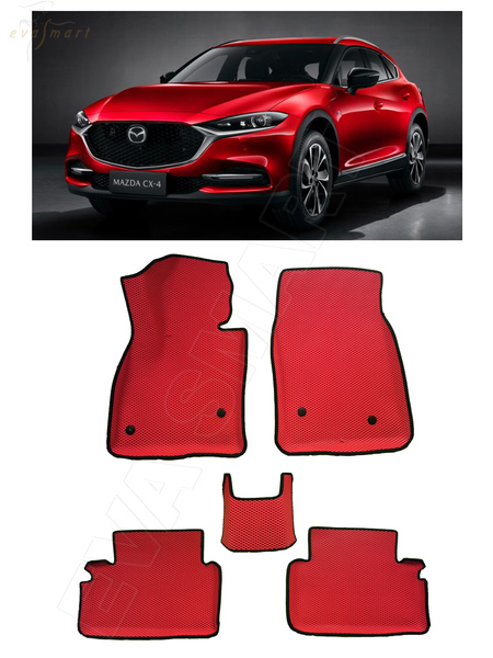 Mazda CX-4 I рестайлинг 2019 - н.в. коврики EVA Smart