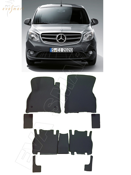 Mercedes-Benz Citan (W415) вариант макси 3d 2012 - 2021 коврики EVA Smart