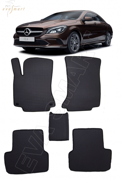 Mercedes-Benz CLA-класс I (C117, X117) 2013 - 2019 коврики EVA Smart