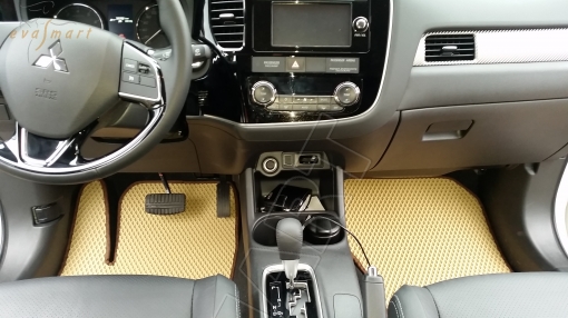 Mitsubishi Outlander III 7 мест 2012 -  коврики EVA Smart