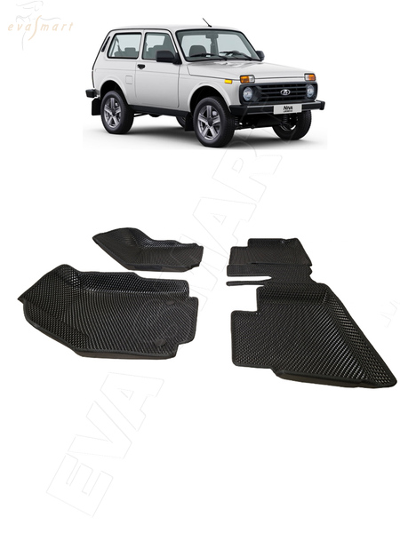 Lada Niva Legend 2121 пресс борта 2021 - н.в. коврики EVA Smart