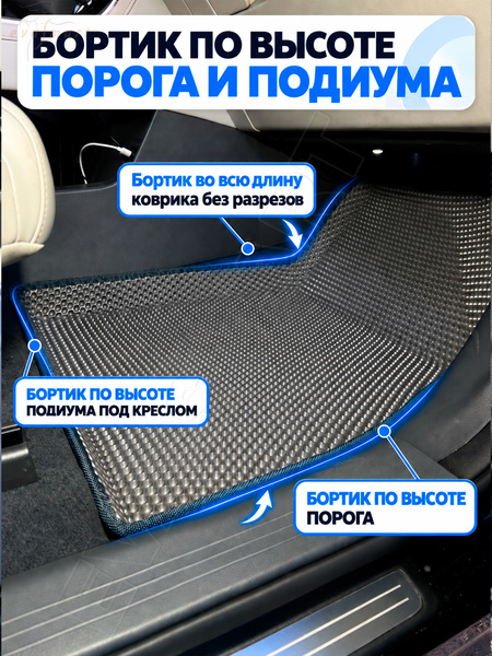 GAC GS8 II 5 мест пресс борта 2021 - н.в. коврики EVA Smart