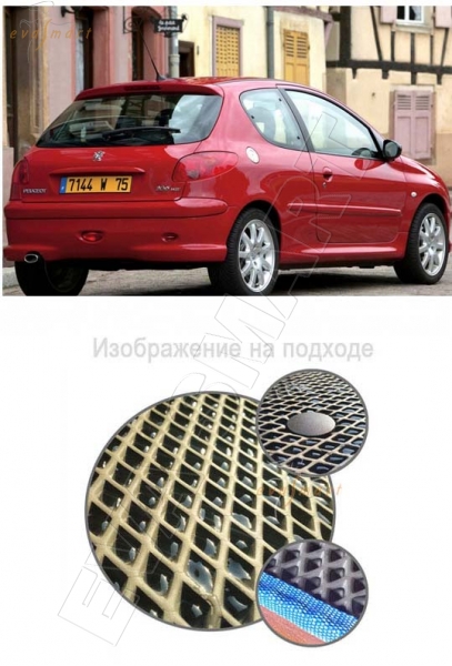 Peugeot 206 купе 1998 - 2012 коврик в багажник EVA Smart