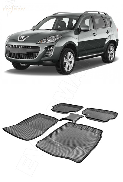 Peugeot 4007 пресс борта 2007 - 2012 коврики EVA Smart