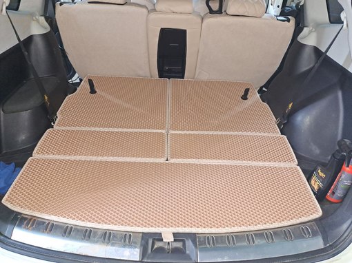 Nissan Qashqai J10 +2 7мест багажник 2007 - 2014 коврики EVA Smart