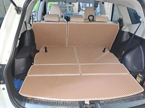 Nissan Qashqai J10 +2 7мест багажник макси plus 2007 - 2014 коврики EVA Smart
