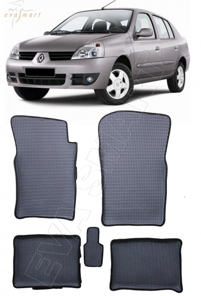 Renault Symbol I вариант макси 3d 1998 - 2008 коврики EVA Smart