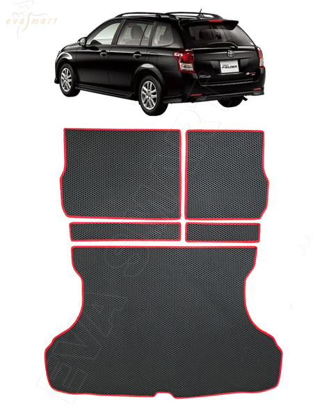 Toyota Corolla Fielder (NZE 164) правый руль 2012 - н.в. коврик в багажник макси EVA Smart