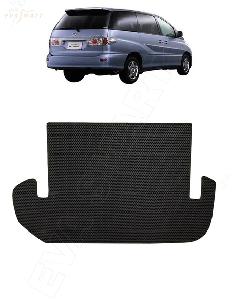 Toyota Estima II правый руль 2000 - 2003 коврик в багажник EVA Smart