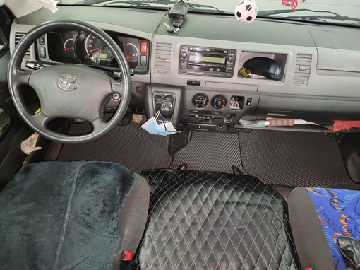 Toyota HiAce H200 рестайлинг микроавтобус 2010 - н.в. коврики EVA Smart