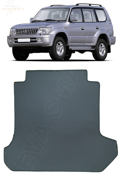 Toyota Land Cruiser Prado 95 левый руль 1996 - 2002 коврики EVA Smart