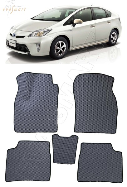 Toyota Prius (ZVW30) 2009 - 2011 коврики EVA Smart