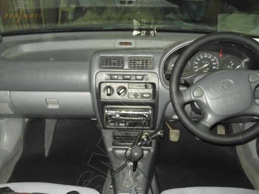 Toyota Starlet 3дв правый руль 1996 - 1998 коврики EVA Smart