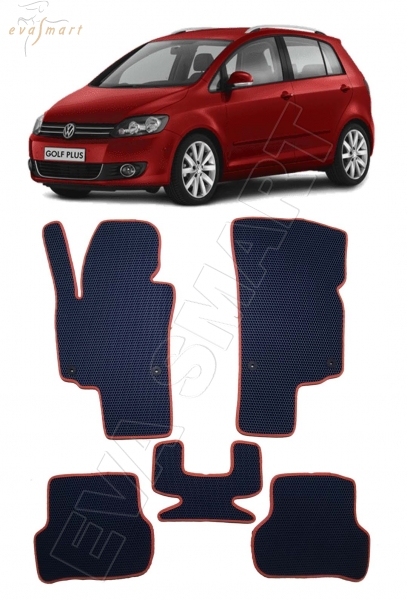 Volkswagen Golf V plus 2005 - 2014 коврики EVA Smart